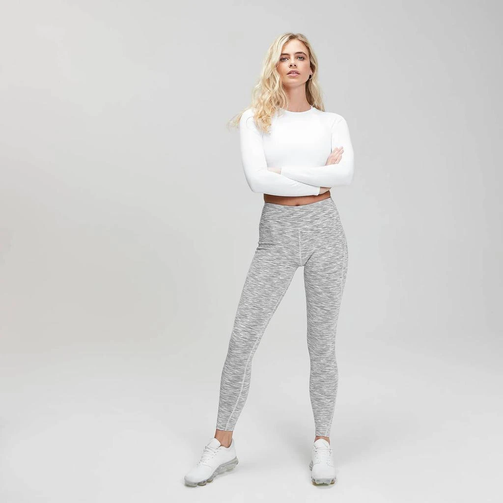 商品Myprotein|MP Women's Shape Seamless Ultra Long Sleeve Crop Top - White,价格¥150,第3张图片详细描述