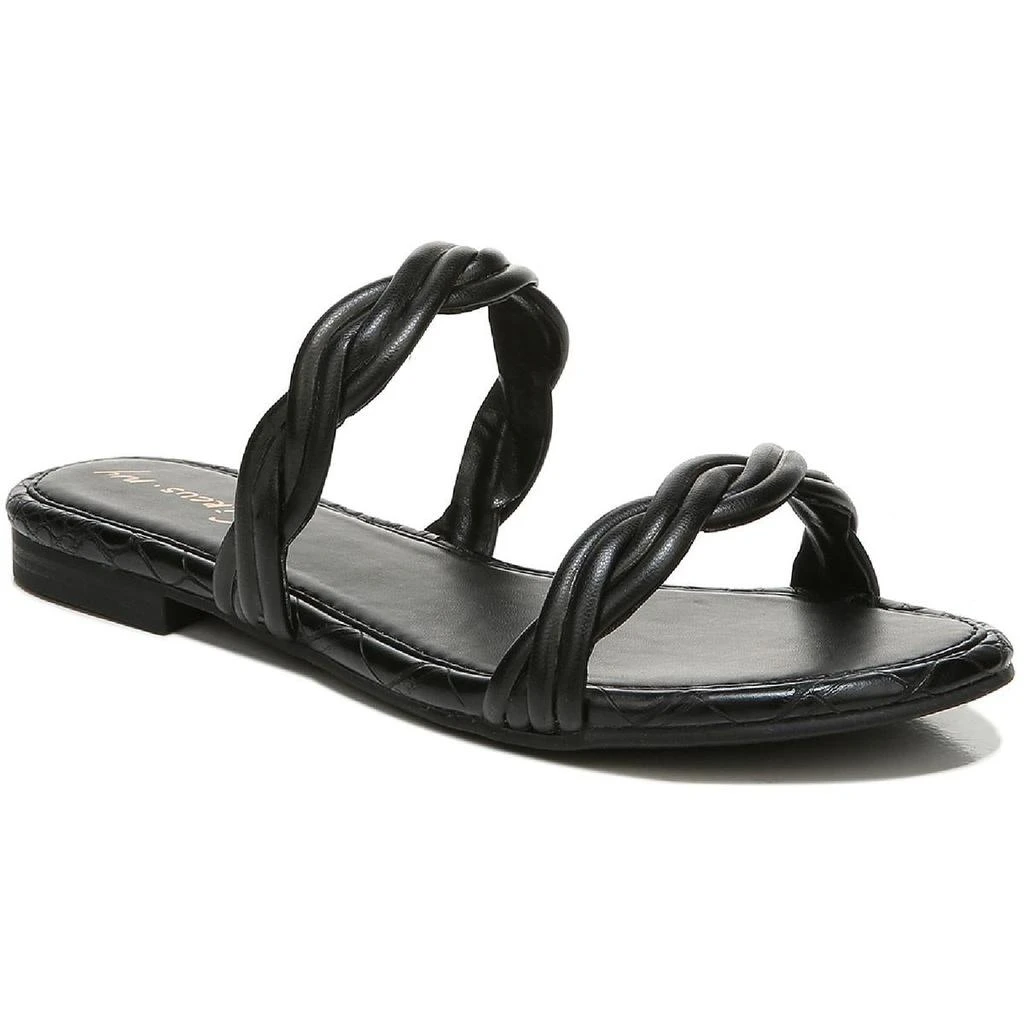 商品Sam Edelman|Circus by Sam Edelman Womens Cybil Faux Leather slide On Flat Sandals,价格¥90,第1张图片