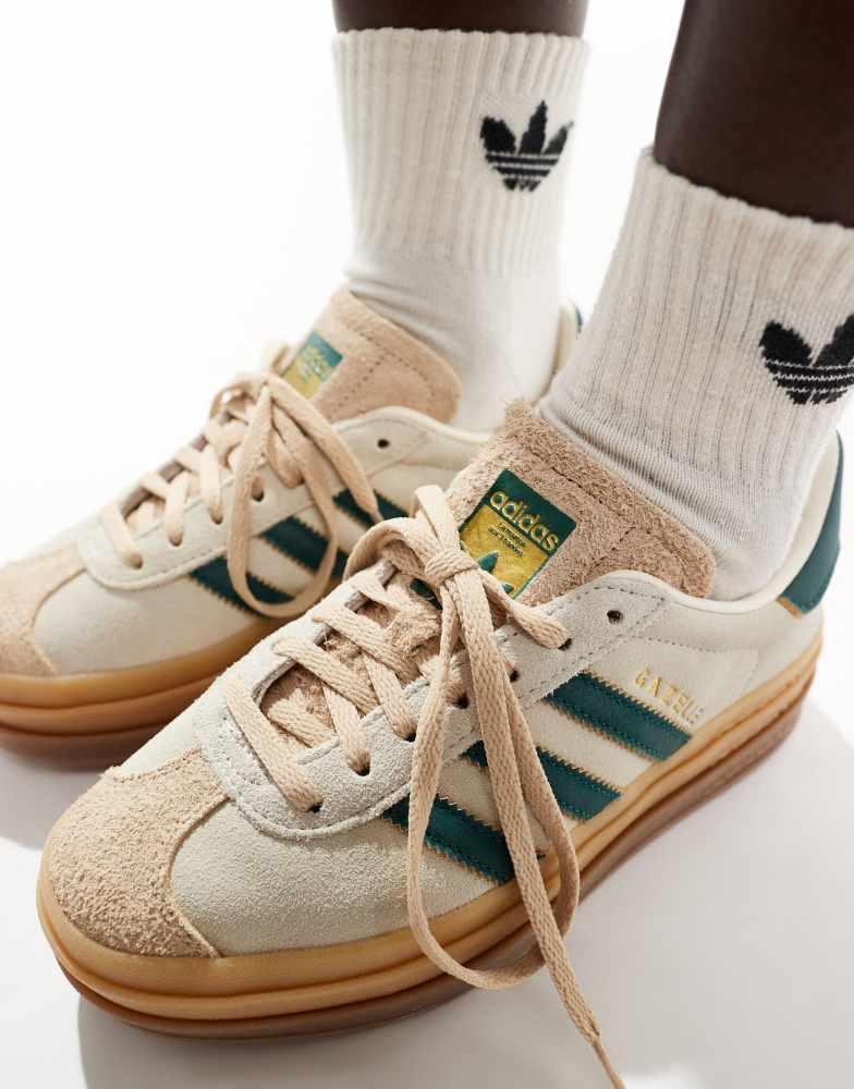 adidas gazelle silver green womens adidas Gazelle Indoor Shoes Beige M 11 / W 12