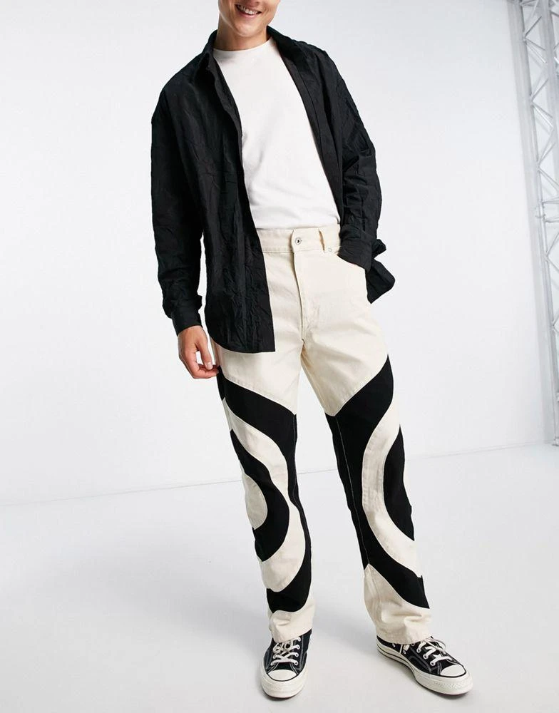 商品The Ragged Priest|The Ragged Priest hyper jeans in white,价格¥628,第3张图片详细描述