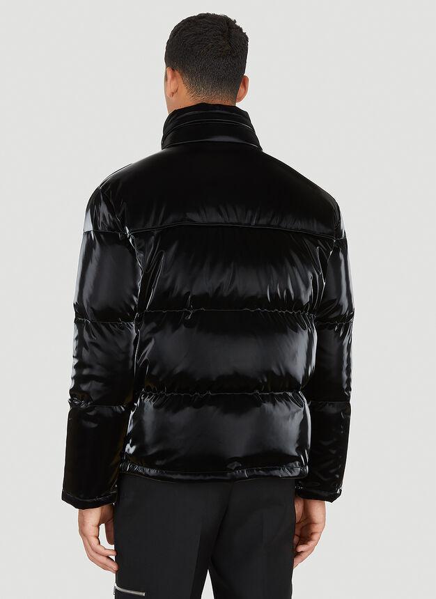 商品Yves Saint Laurent|Glossed Padded Jacket in Black,价格¥22936,第6张图片详细描述