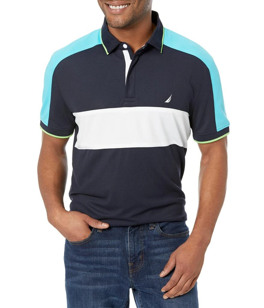 商品Nautica|Navtech Sustainably Crafted Classic Fit Chest-Stripe Polo,价格¥238,第1张图片