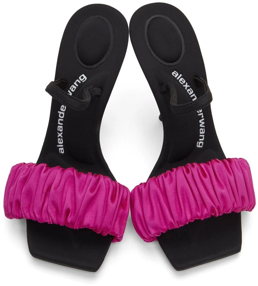 商品Alexander Wang|Pink Scrunchie Jessie Heeled Sandals,价格¥2250,第5张图片详细描述