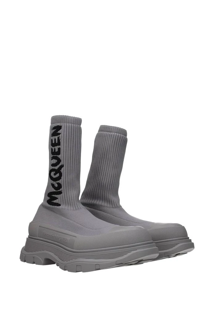 商品Alexander McQueen|Ankle Boot Fabric Gray,价格¥4829,第2张图片�详细描述