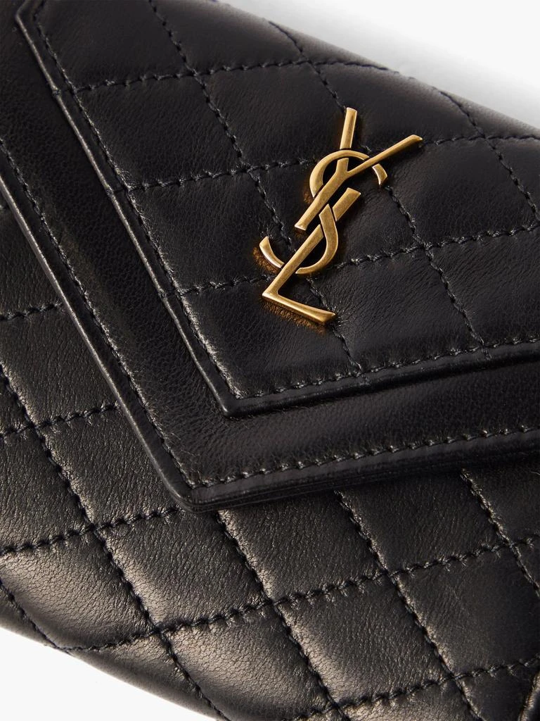 商品Yves Saint Laurent|Gaby YSL-plaque quilted-leather coin purse,价格¥4639,第3张图片详细描述