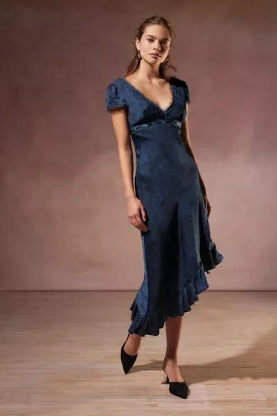 商品Kimchi Blue|Kimchi Blue Cora Lace-Trim Asymmetrical Midi Dress,价格¥346,第2张图片详细描述