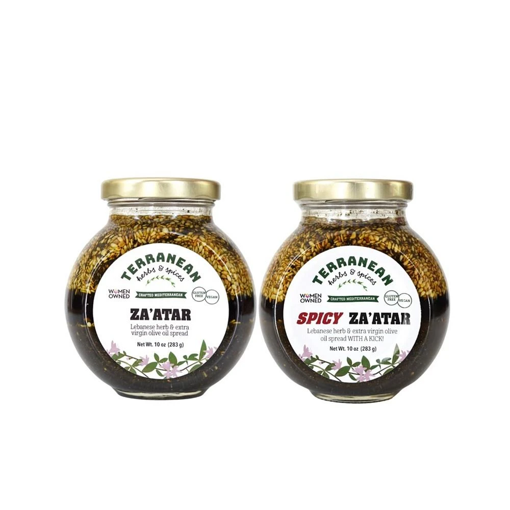 商品Terranean Herbs & Spices|Terranean Herbs Spices Gourmet Za'atar Spread Original and Spicy Duo,价格¥225,第1张图片