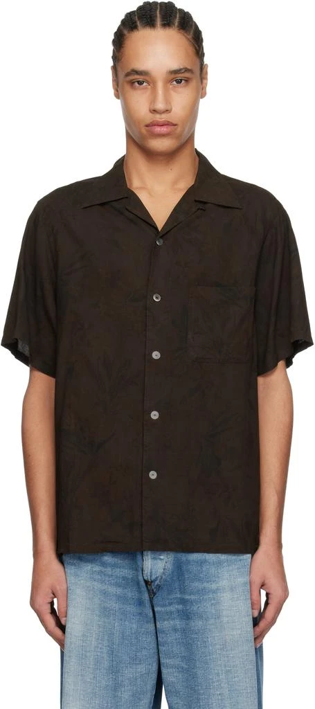 商品Taiga Takahashi|Brown Lot. 113 Open Collar Shirt,价格¥4475,第1张图片