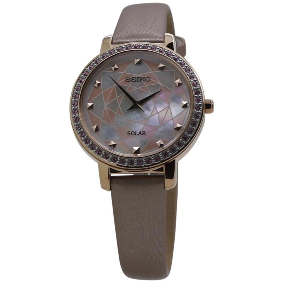 商品Seiko|Crystal Mother of Pearl Dial Ladies Watch SUP456P1,价格¥1106,第1张图片