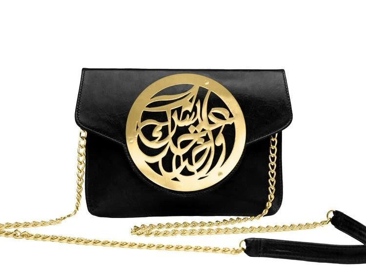 商品Dareen Hakim Collection|Le Icon Le Icon Pochette : Black Gold Live and Laugh,价格¥2100,第1张图片