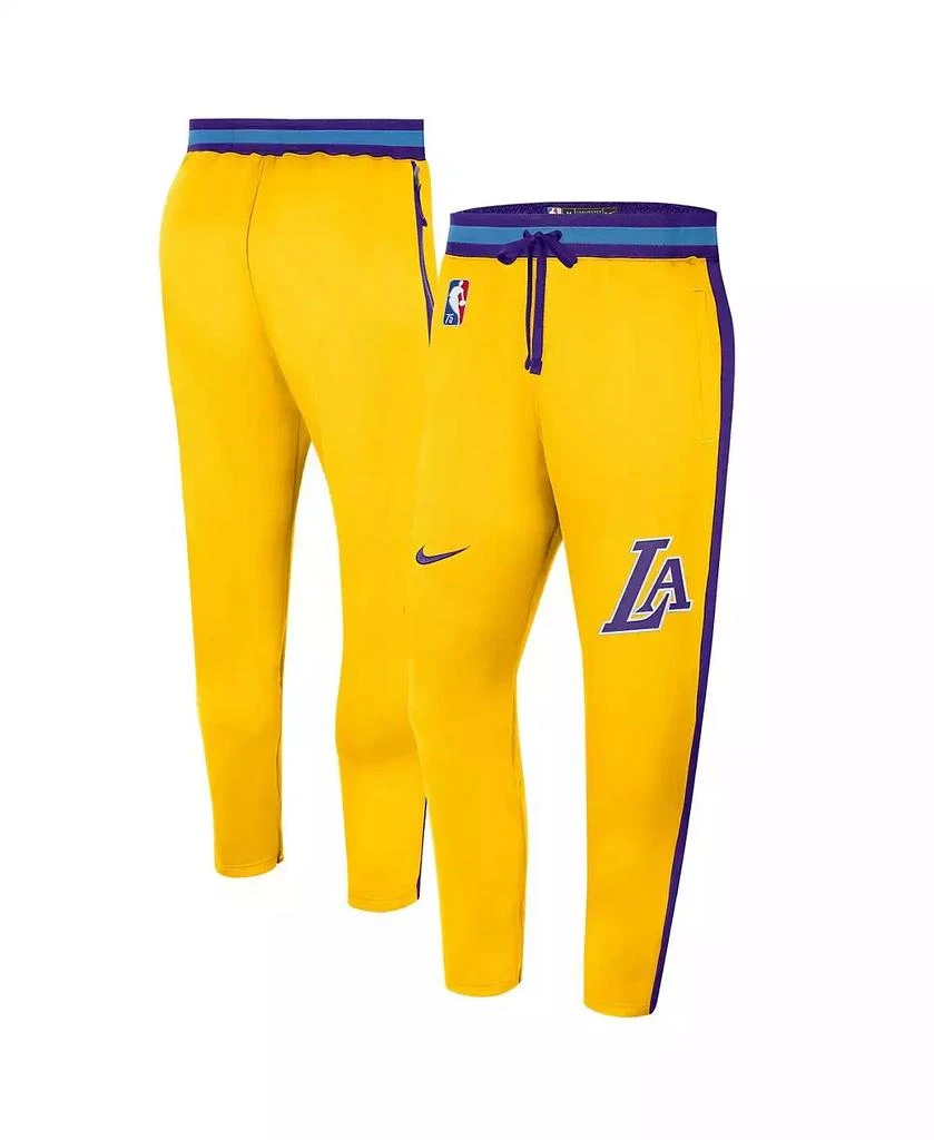 商品NIKE|Men's Gold Los Angeles Lakers 2021/22 City Edition Therma Flex Showtime Pants,价格¥733,第1张图片