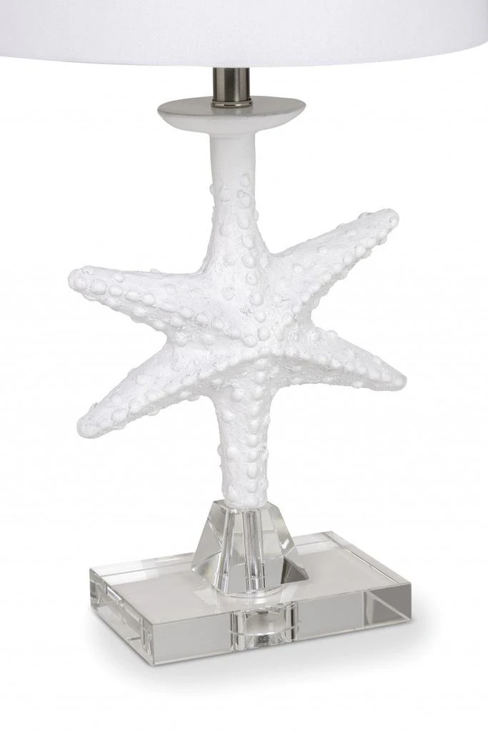 商品Homezia|Set Of Two White Coastal Starfsh Table Lamps,价格¥2091,第4张图片详细描述