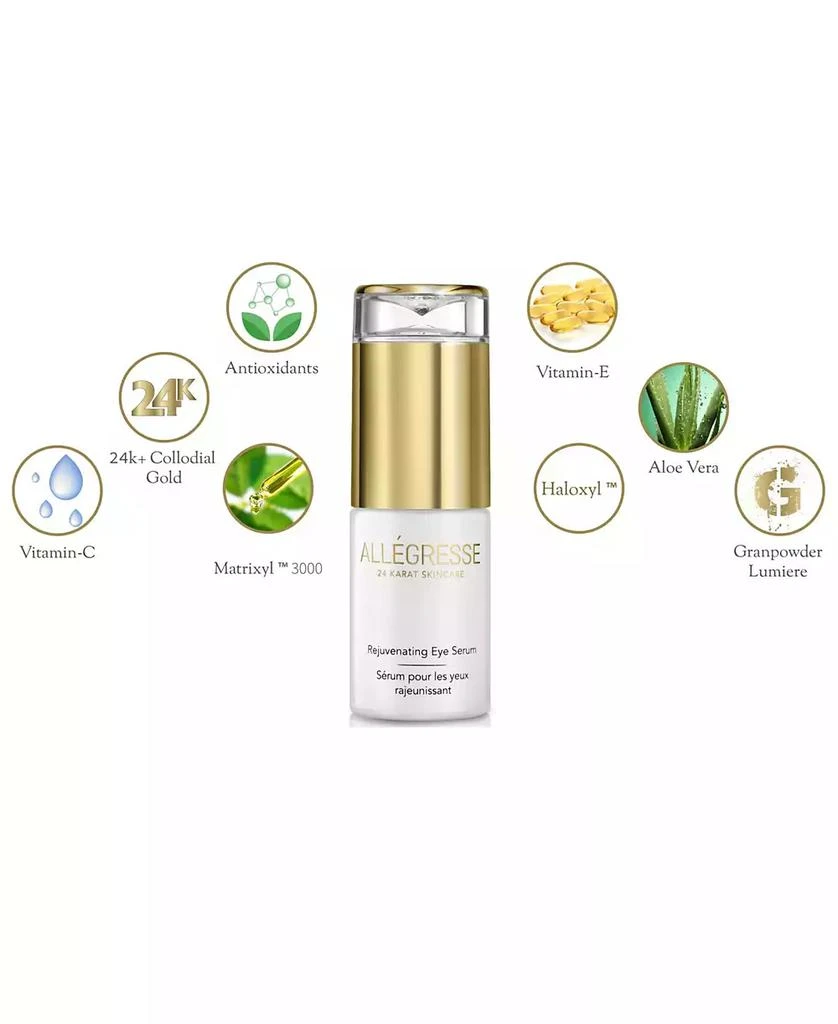 商品Allegresse 24 Karat Skin Care|Allegresse 24K Skincare Rejuvenating Eye Serum 1.0 oz,价格¥748,第3张图片详细描述