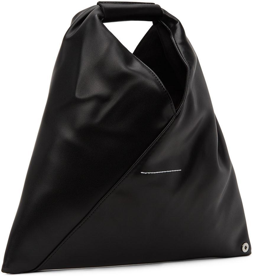 商品MAISON MARGIELA|SSENSE Exclusive Black Nano Faux-Leather Triangle Tote,价格¥1095,第5张图片详细描述