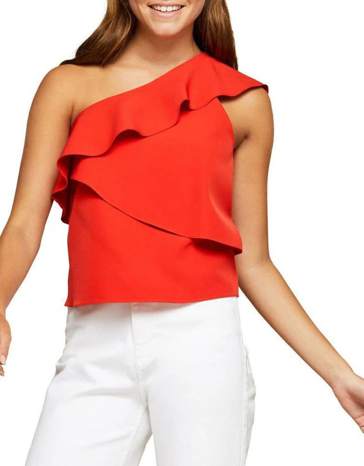 商品Miss Selfridge|Ruffle One-Shoulder Top,价格¥248,第2张图片详细描述
