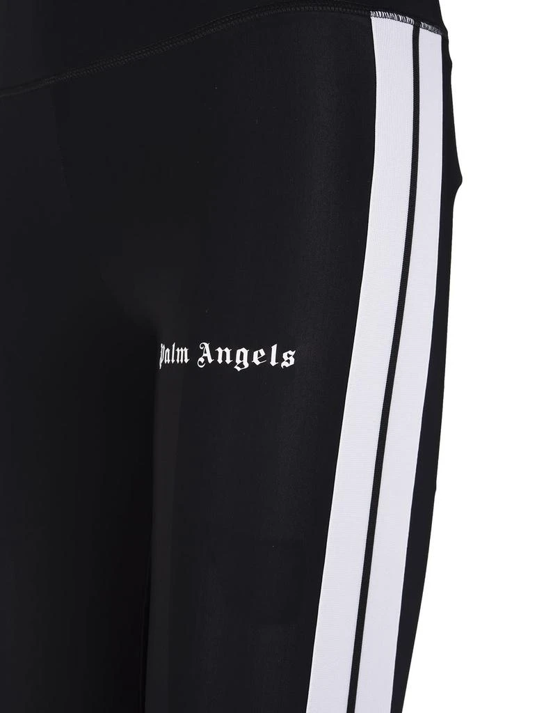 商品Palm Angels|Palm Angels Woman Black Leggings With Contrast Logo And Side Bands,价格¥1321,第3张图片详细描述