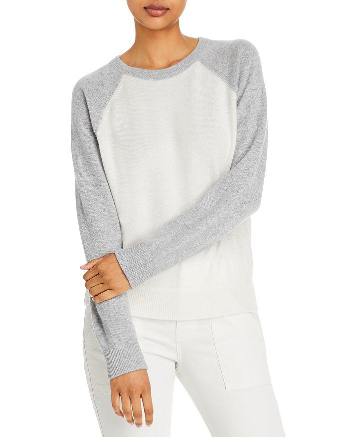 Color Block Raglan Sleeve Cashmere Sweater - 100% Exclusive商品第1张图片规格展示