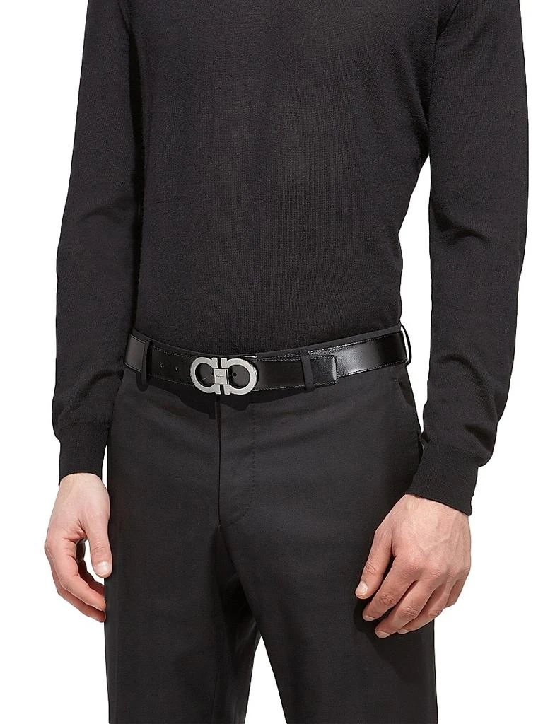 商品Salvatore Ferragamo|Gancini Buckle Adjustable Cut-to-Size Reversible Belt,价格¥4066,第2张图片详细描述