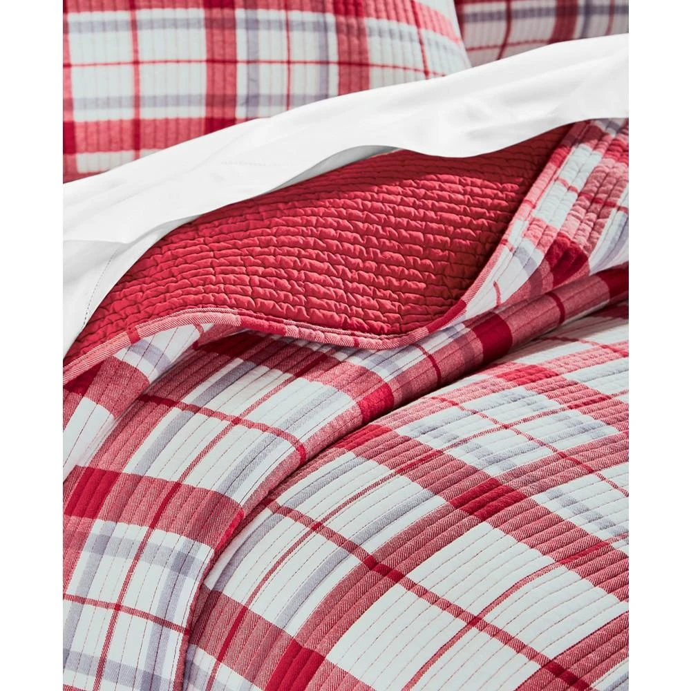 商品Martha Stewart|Windowpane Yarn-Dye Flannel Quilt, Twin, Created For Macy's,价格¥417,第2张图片详细描述