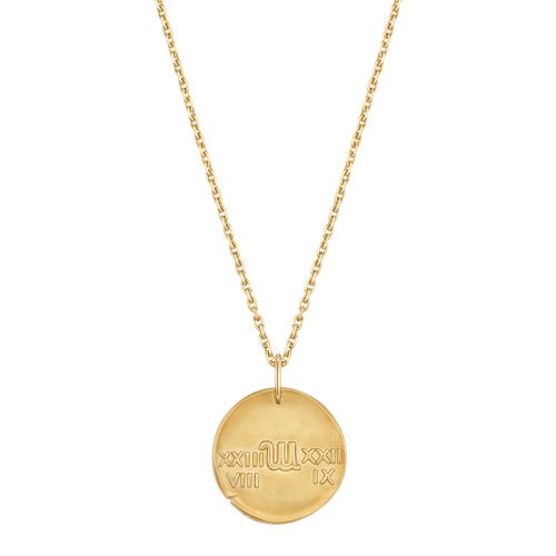  Van Cleef & Arpels/梵克雅宝 新款Zodiaque十二星座系列 18K金黄金Virginis处女座徽章圆形吊坠VCARP7ST00商品第2张图片规格展示