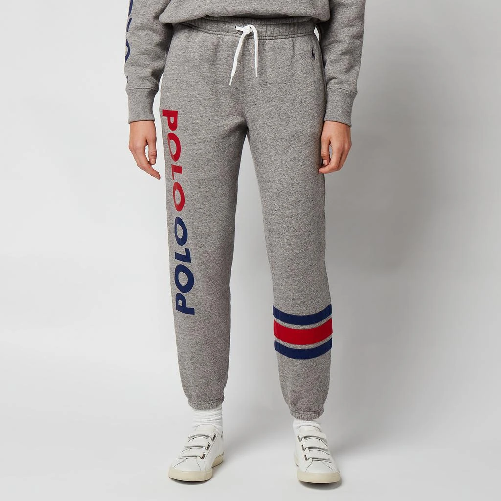 商品Ralph Lauren|Polo Ralph Lauren Women's Logo Leg Sweatpants - Dark Vintage Heather,价格¥442,第1张图片