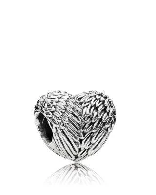 商品PANDORA|天使的羽毛心形纯银串珠,价格¥334,第1张图片