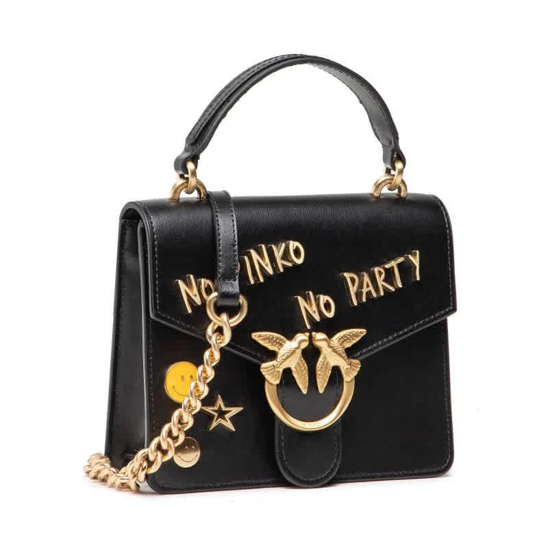 商品PINKO|Pinko Ladies Love Mini Top Handle Party Crossbody Bag In Black,价格¥1879,第3张图片详细描述