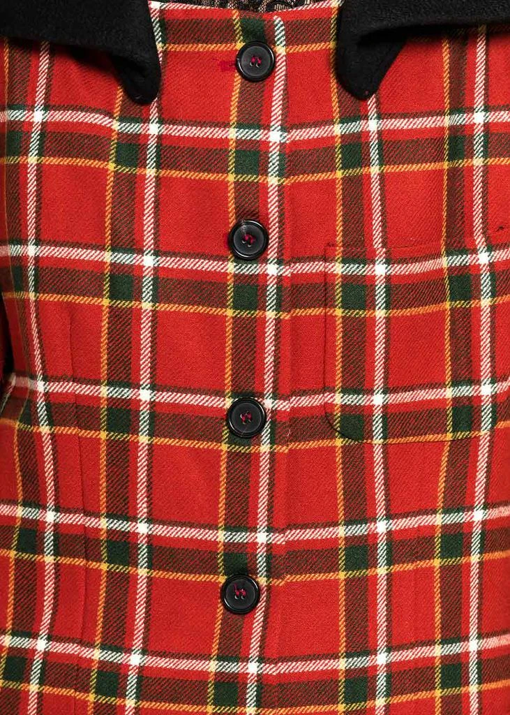 商品Yang Li|Yang Li Red Plaid Cromibie Coat,价格¥4115,第4张图片详细描述