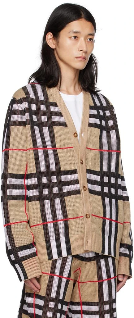 商品Burberry|Beige Check Cardigan,价格¥9839,第2张图片详细描述