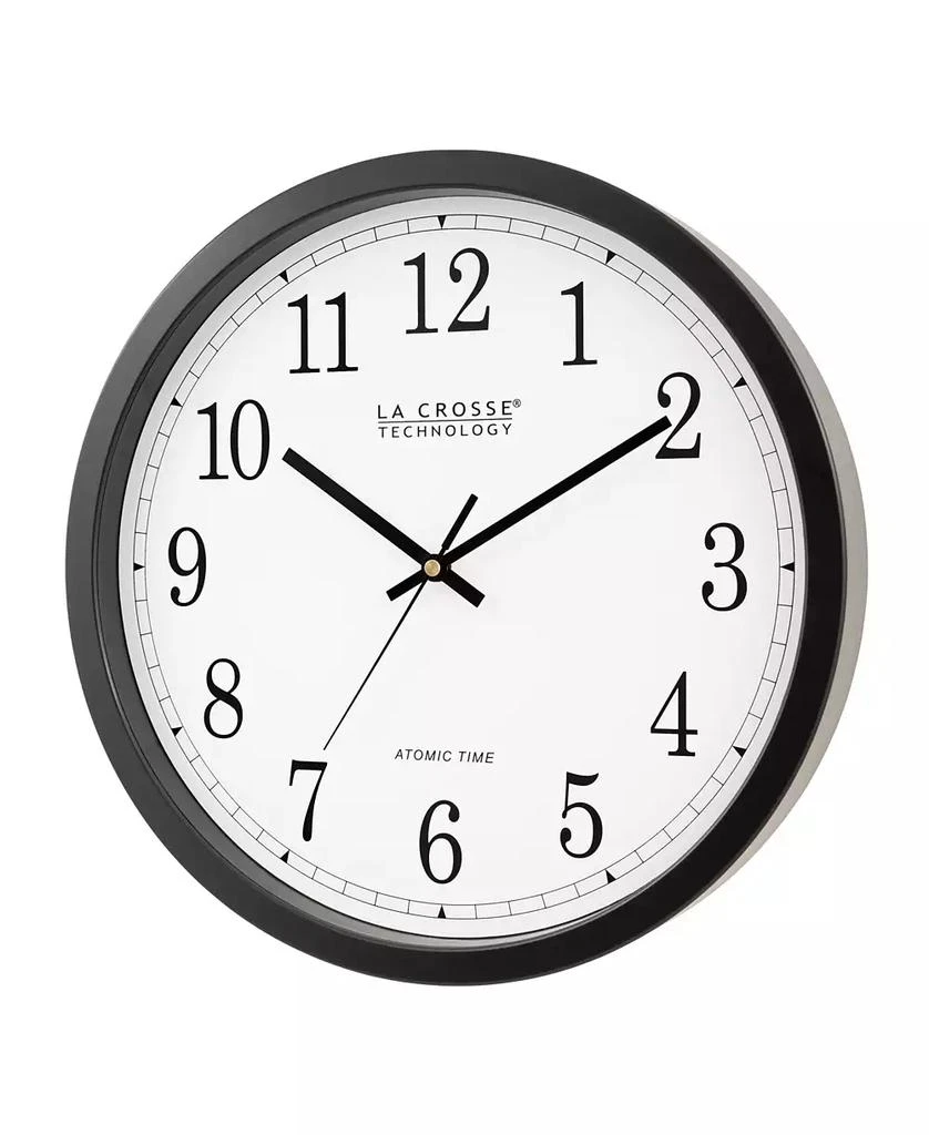 商品La Crosse Technology|14" Black Atomic Analog Wall Clock,价格¥390,第2张图片详细描述