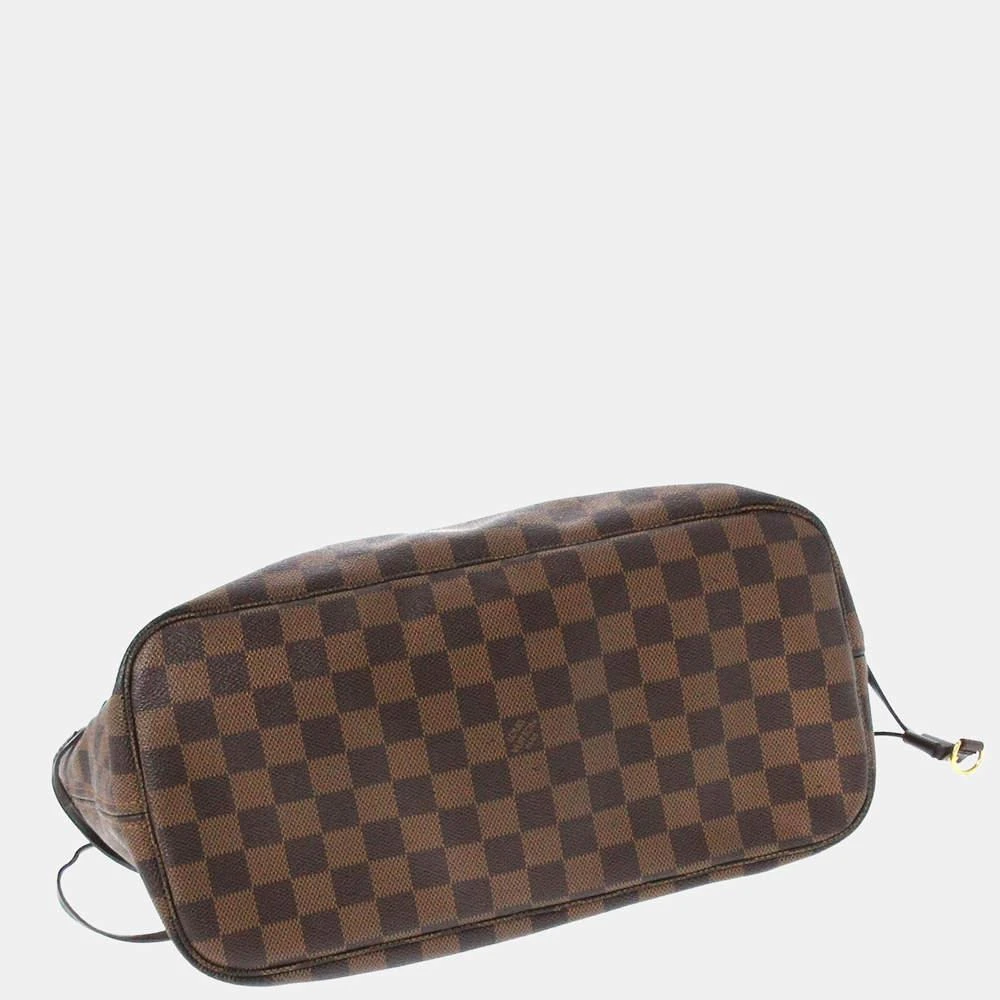 商品[二手商品] Louis Vuitton|Louis Vuitton Brown Damier Ebene Neverfull MM,价格¥13069,第4张图片详细描述
