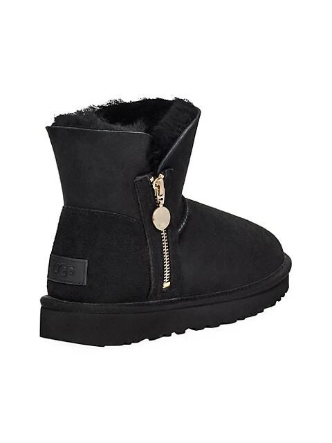 商品UGG|UGG黑色侧面拉链款雪地靴,价格¥420,第3张图片详细描述