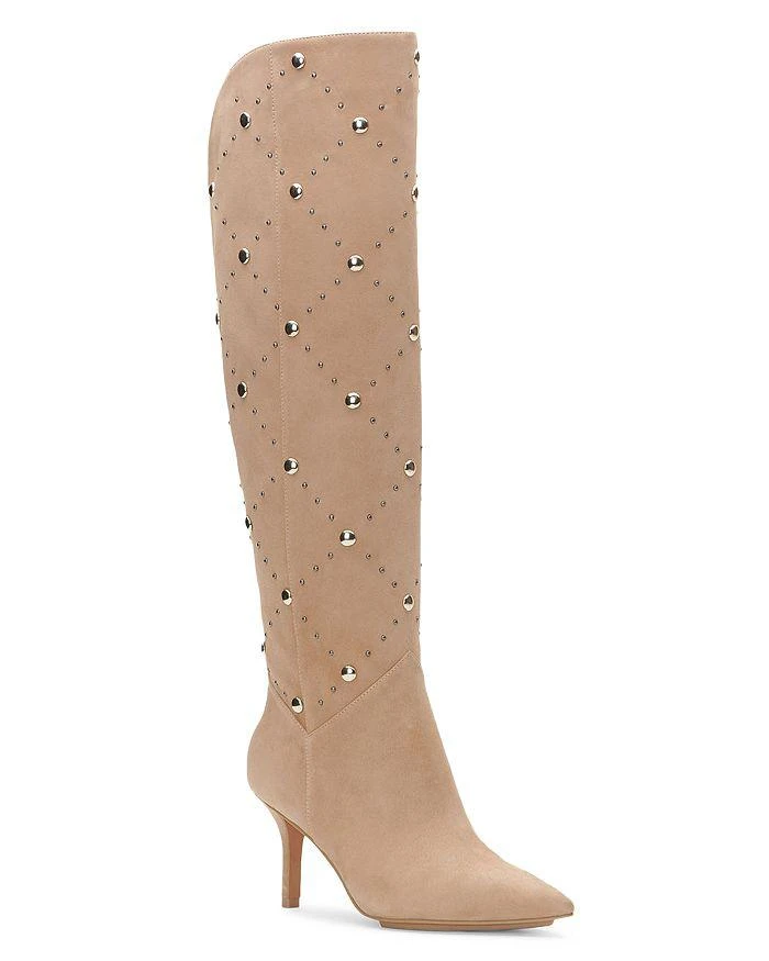 商品Vince Camuto|Women's Fimulie Pointed Toe Studded Over the Knee High Heel Boots,价格¥576,第1张图片