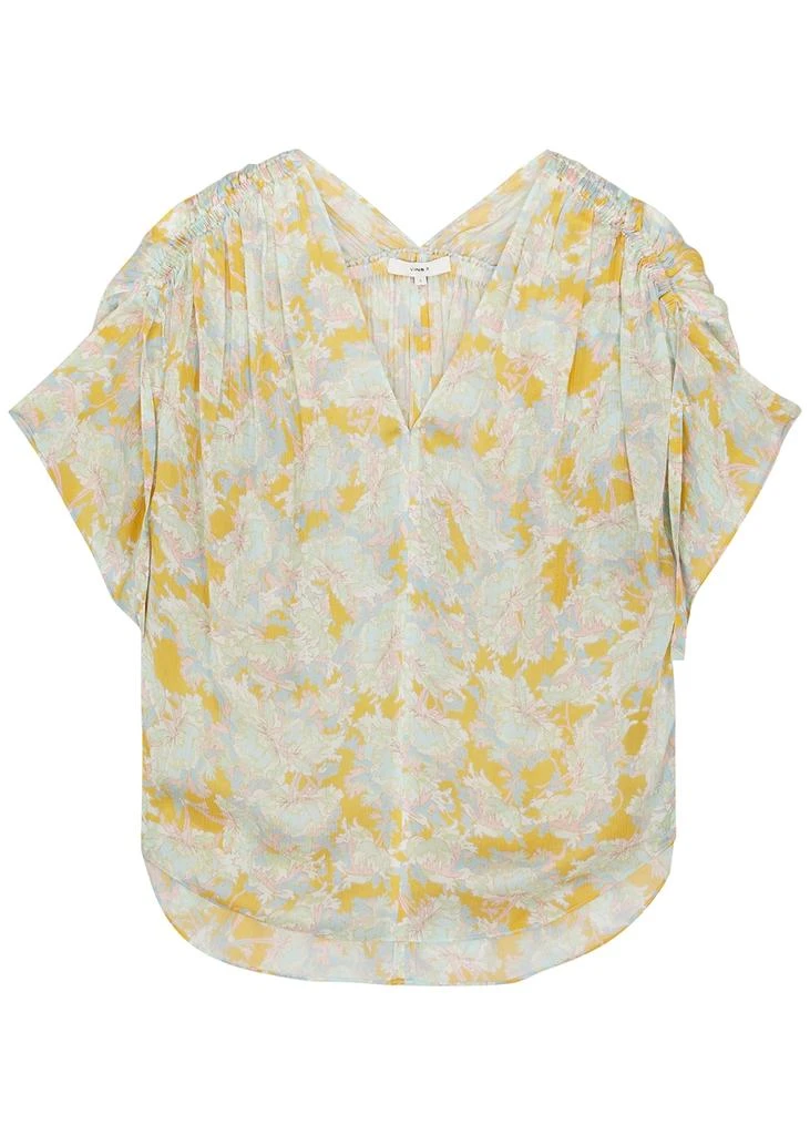 商品Vince|Floral-print silk-georgette blouse,价格¥3071,第1张图片