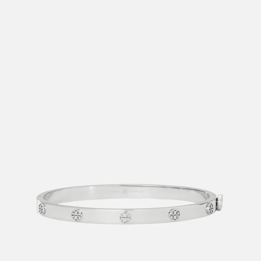 商品Tory Burch|Tory Burch Women's Miller Stud 5Mm Hinge Bracelet - Tory Silver,价格¥1262,第1张图片