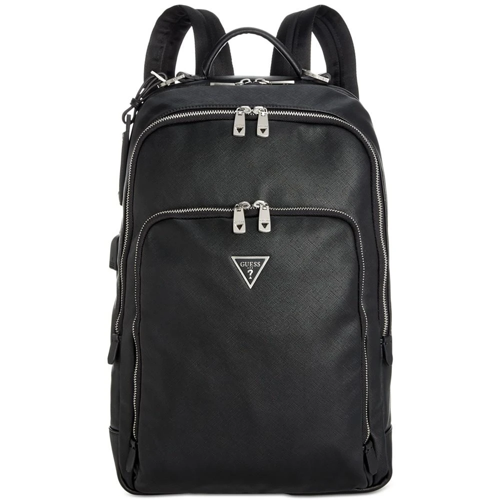 商品GUESS|Men's Certosa Faux-Leather Business Backpack,价格¥784,第1张图片