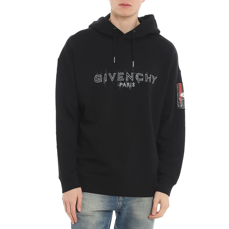 GIVENCHY 黑色男士卫衣/帽衫 BMJ08V30AF-001 商品