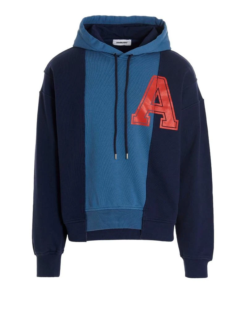 商品Ambush|Ambush Logo-Embroidered Varsity Hoodie,价格¥1833,第1张图片