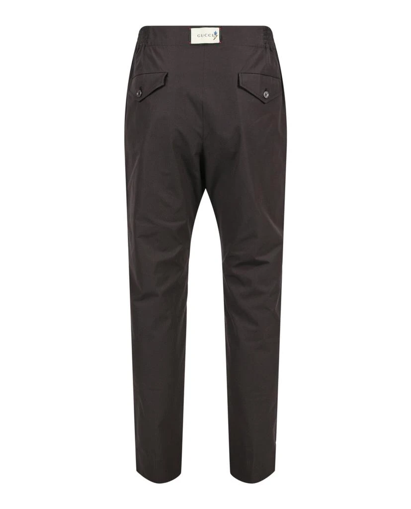 商品Gucci|Label Cotton Poplin Trousers,价格¥1470,第2张图片详细描述
