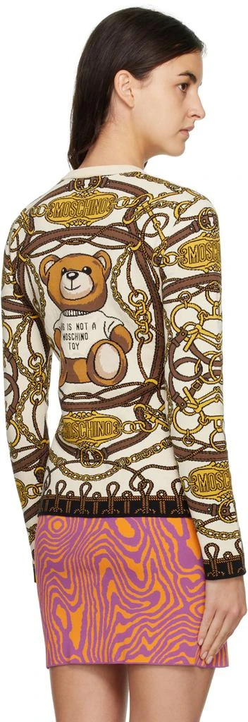 商品Moschino|Off-White Military Teddy Scarf Sweater,价格¥1974,第3张图片详细描述
