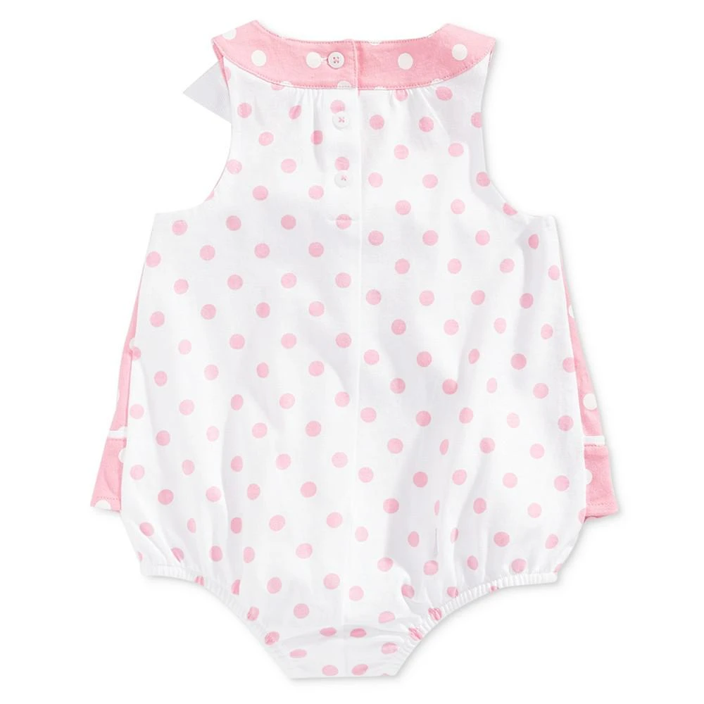 商品First Impressions|Baby Girls Dotted Cotton Sunsuit, Created for Macy's,价格¥56,第2张图片详细描述