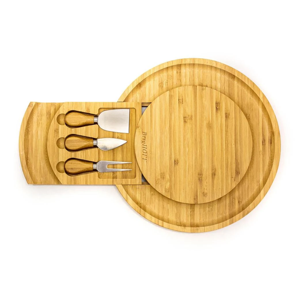商品BergHOFF|Bamboo 4pc Multi-level Cheese Board Set, 13x1.5Inch,价格¥605,第2张图片详细描述