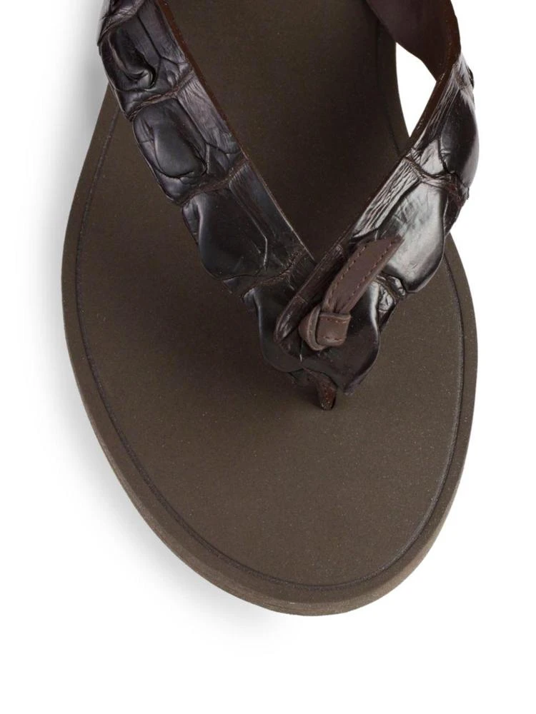 商品Bottega Veneta|Crocodile Thong Sandals,价格¥2324,第3张图片详细描述