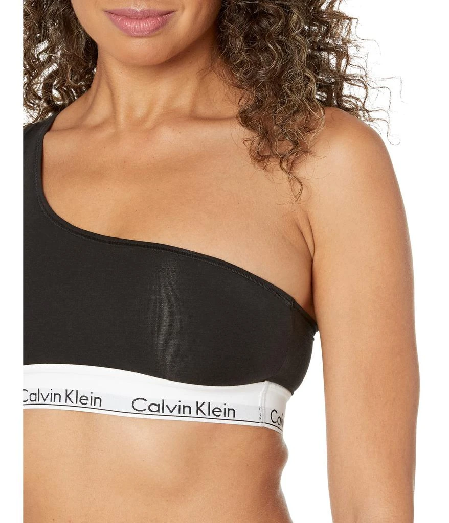 商品Calvin Klein|Modern Cotton Unlined Bralette (One Shoulder),价格¥152,第3张图片详细描述