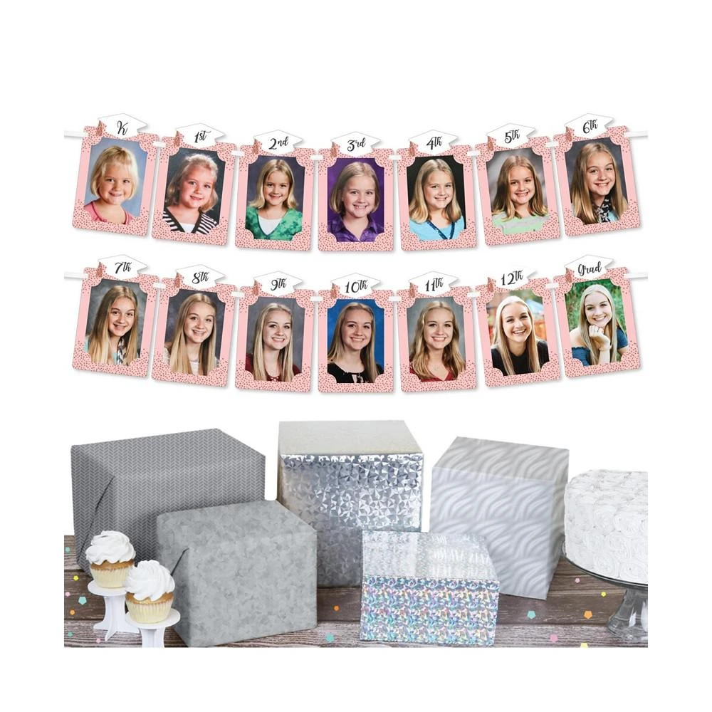 商品Big Dot of Happiness|Rose Gold Grad - DIY Graduation Party Decor - Picture Display - Photo Banner,价格¥119,第2张图片详细描述
