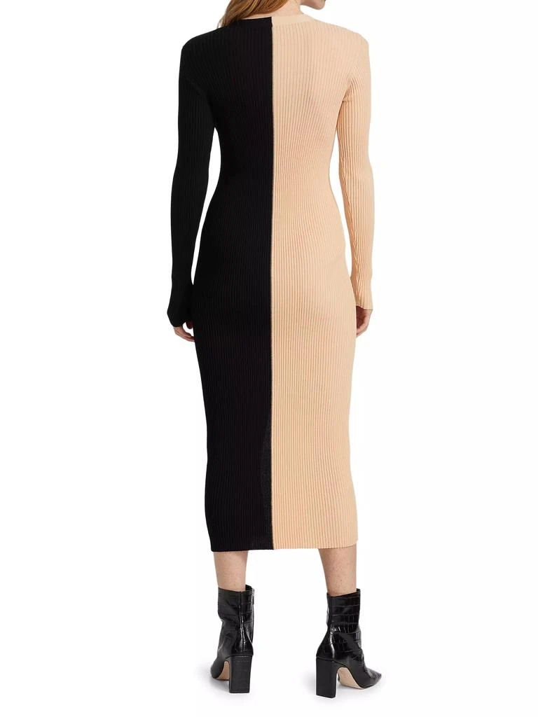 商品Staud|Shoko Colorblocked Midi-Dress,价格¥1242,第5张图片详细描述