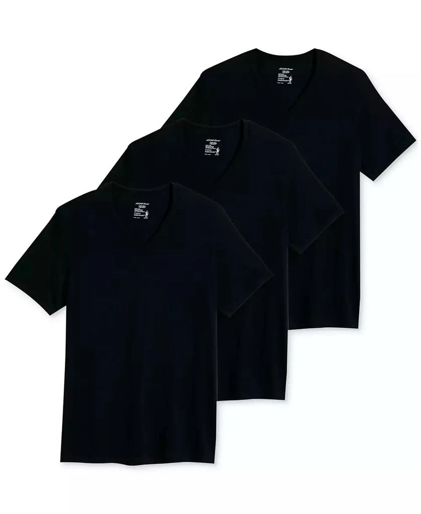 商品Jockey|Men's 3-Pack Classic V-Neck Undershirts,价格¥146,第2张图片详细描述