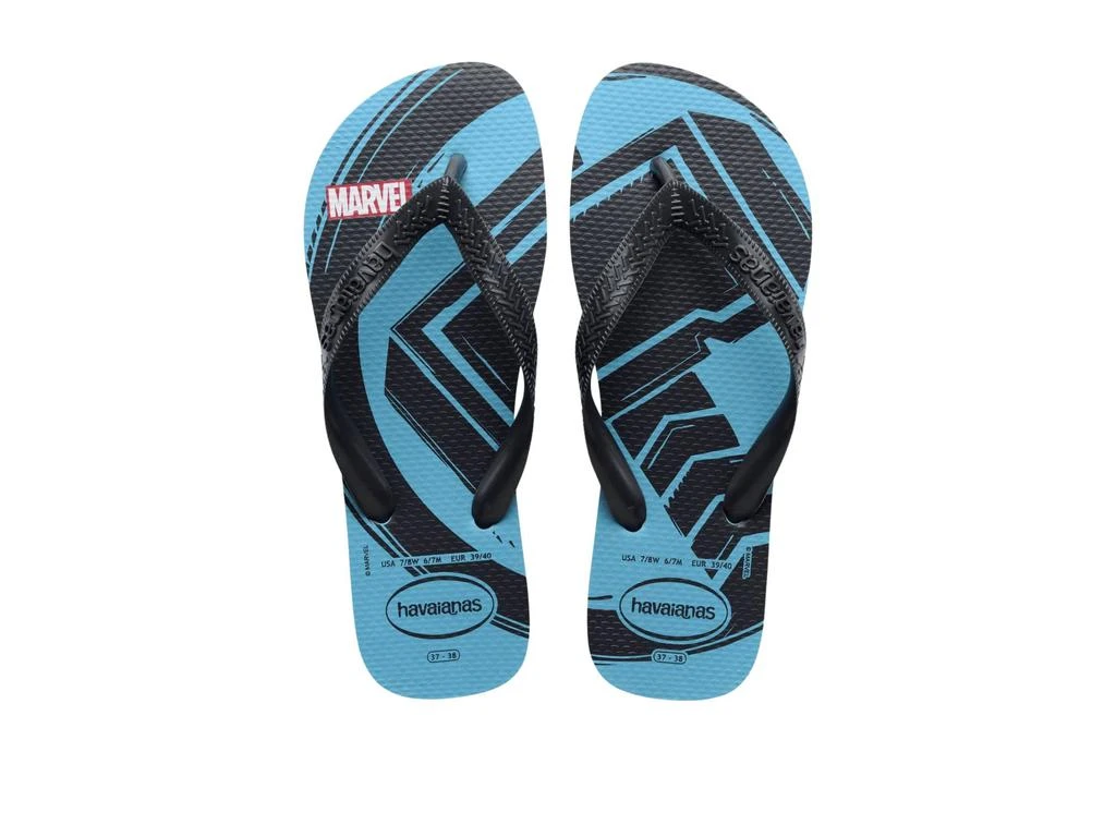 商品Havaianas|Top Marvel Logomania Flip Flop Sandal (Toddler/Little Kid/Big Kid),价格¥89,第2张图片详细描述