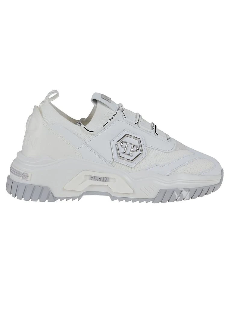 商品Philipp Plein|Philipp plein men's white other materials sneakers,价格¥3709,第1张图片