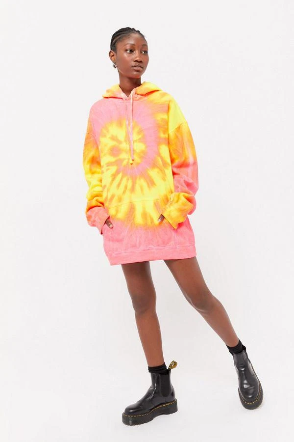 商品Urban Renewal|Urban Renewal Vintage Oversized Tie-Dye Hoodie Sweatshirt,价格¥227,第4张图片详细描述